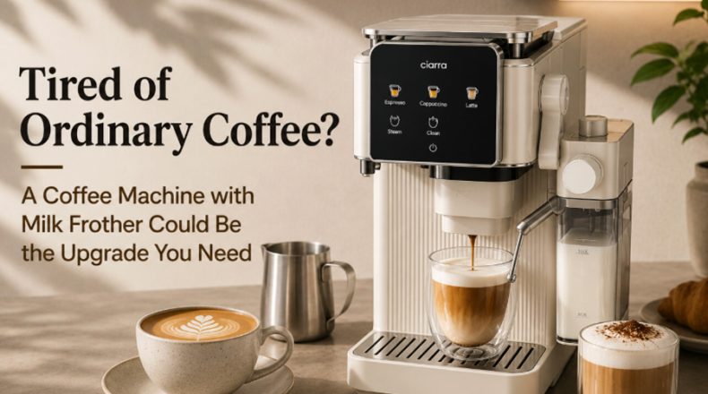 Tired of Ordinary Coffee A Coffee Machine with Milk Frother Could Be the Upgrade You Need